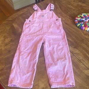 Carhartt Pink 4t toddler Overalls